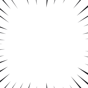 Comic book speed lines stripe and radial effect style isolated png