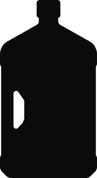 Vine bottle icon black color for plastic recycling sign png
