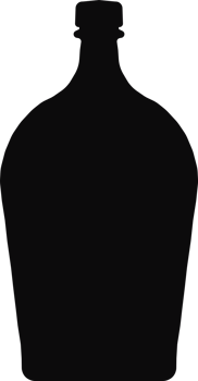 Vine bottle icon black fill color isolated png