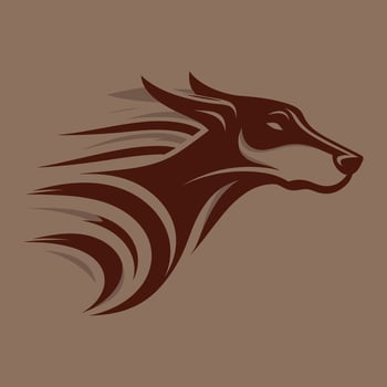 Dobermann Illustration Collection vector