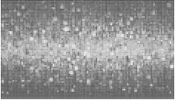 Abstract pixel square halftones vector