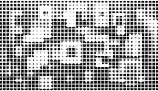 abstract square halftone pattens vector
