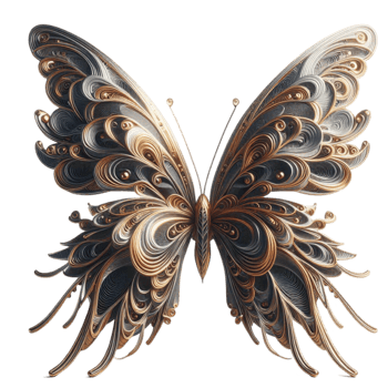 Ornate Artistic Butterfly png