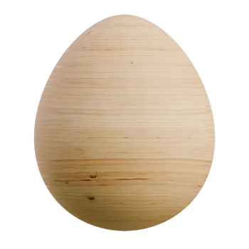 Egg 3D Wooden Sphere Shape Icon png
