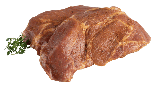 Steak marinated in sauce cut out isolated transparent background png