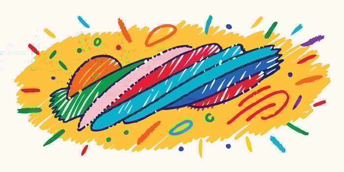 Sketchy Handcrafted Crayon Strokes vector