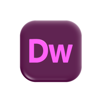 Adobe Dreamweaver icon on transparent background png