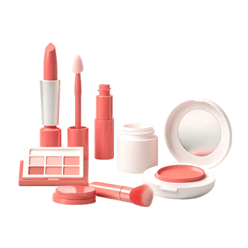 Coral Dreams Makeup Kit Pretty in Pink Cosmetic Collection png