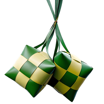 Two green and yellow boxes tied together png