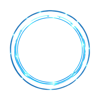 Abstract Circular Glowing Neon Light Frame Design Element png