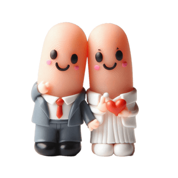 Romantic Finger Couple Holding Hands png