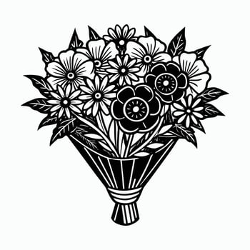 Playful Floral Delight vector