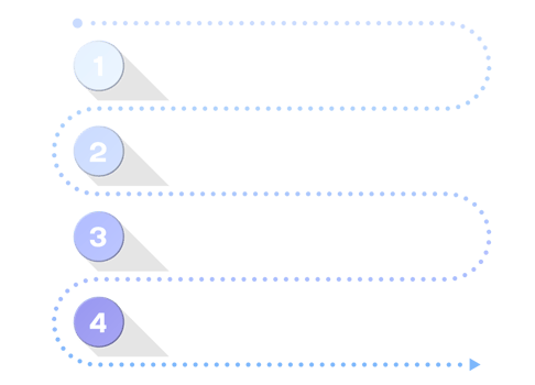 Blue color, Infographic with 4 steps, process or options. png