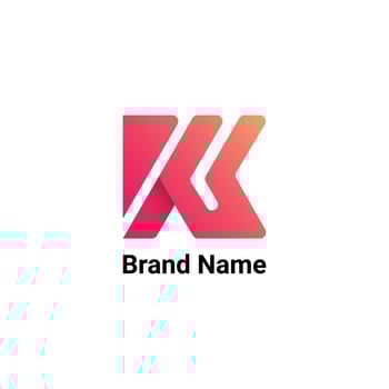 K letter logo design. technology, tech, invent logo template vector