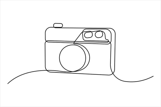 Continuous Hand drawn minimalism design illustration vector