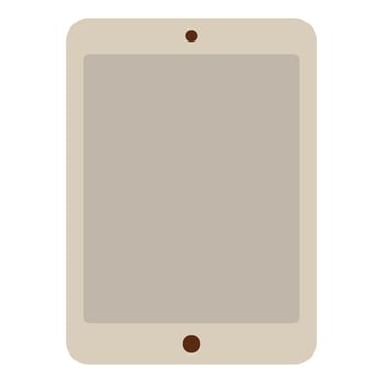 Stylish Touchscreen Tablet for Everyday Use vector