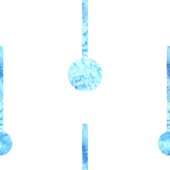Stripes and circles blue. Seamless pattern from brush strokes. Hand drawn watercolor illustration. Ornament of tapes and round blots. Background of paint lines. Template for wallpaper, textile, cover. png