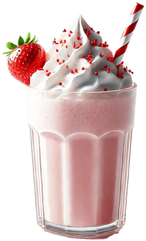 Cute Strawberry Milkshake png