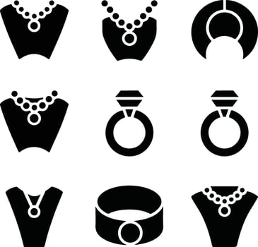 Jewelry Icon Set vector