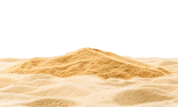 beach sand from front view, on isolated background png
