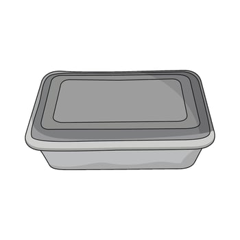 illustration of Plastic Container vector