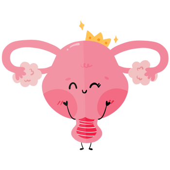 Beautiful Uterus Cartoon - Feminine Health png