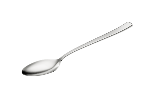 A Gleaming Metal Spoon With Its Elongated Handle And Rounded Bowl. 3D Illustration png