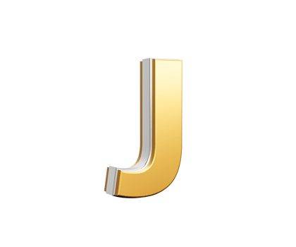 Golden Capital Letter J Gleams With Sleek Modern Design Bold Font With Sharp Edges 3D Illustration png