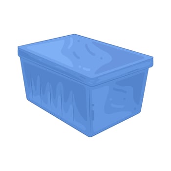plastic container illustration vector