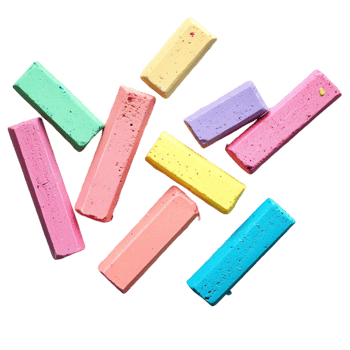 Bright And Dusty Chalk Set For Sidewalk Art, School Projects, And Playful Sketching png