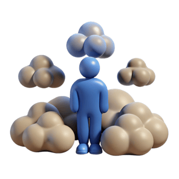 Individual Amidst Cloud Computing png
