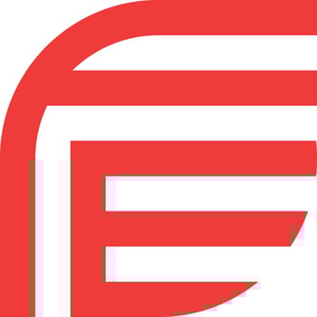 Letter F and E or Double EF Initial Logo vector