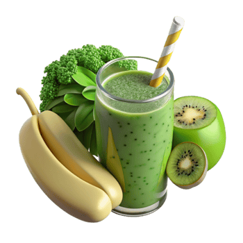 Green Smoothie Recipe Bananas, Kiwi Broccoli png