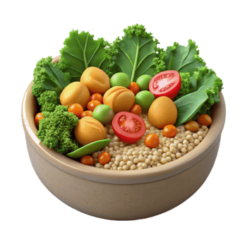 Healthy Veggie Grain Bowl Vibrant Colors, Delicious Taste png