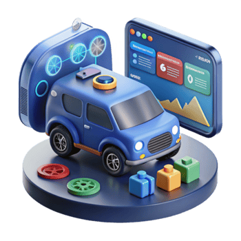 Smart Toy Car Remote Control, App-Based Monitoring, and Interactive Play png