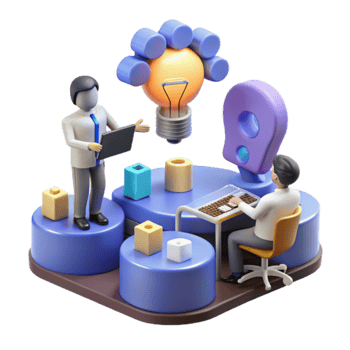Innovative Collaboration Idea Generation and Team Workflow png