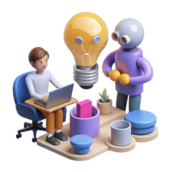 Human-Robot Collaboration Innovative Ideas Problem Solving png