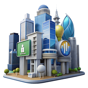 Modern Cityscape Architecture, Skyscrapers, Urban Design png