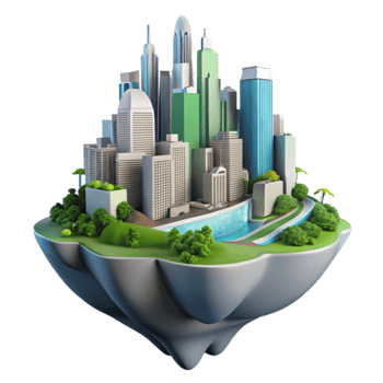 Floating City Urban Landscape Design Concept png