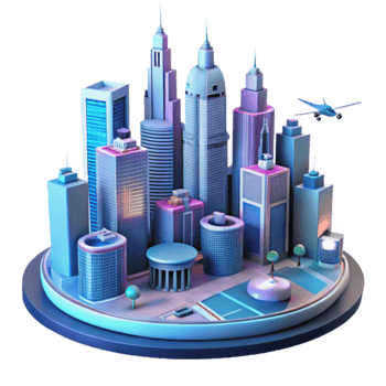 Urban Cityscape Skyline, Architecture, Buildings, Travel, Modern City, Aerial View, Metropolis, Downtown, Skyscrapers, Cityscape Illustration png