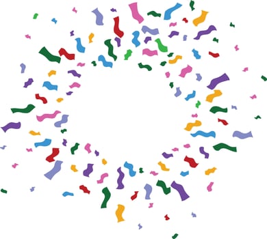Creative Colorful Confetti vector
