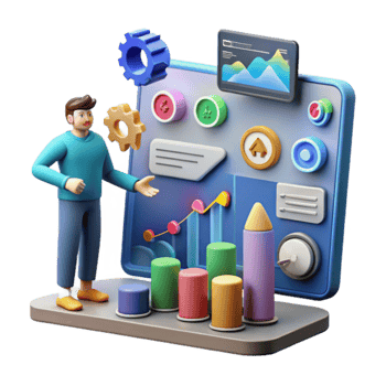 Data Visualization Dashboard, Charts, and Growth Metrics png