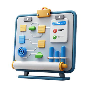Visual Project Planning Workflow Chart png