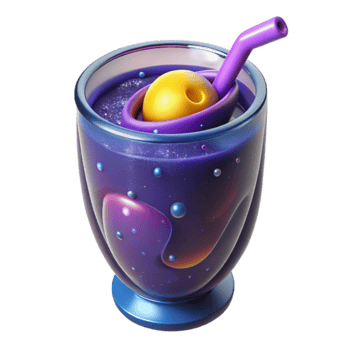 Cosmic Galaxy Smoothie A Stellar Drink png