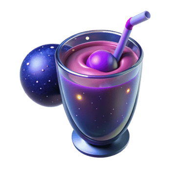 Cosmic Smoothie Galaxy-Themed Drink Recipe png