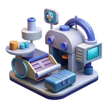 Futuristic Medical 3D Model Advanced Healthcare Technology png