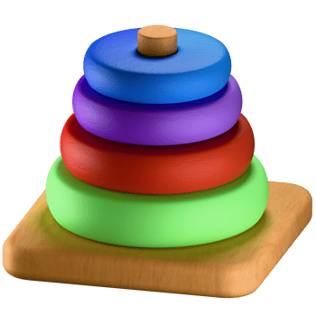 3D Icon stack toys png