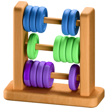 3D Icon abacus toys png