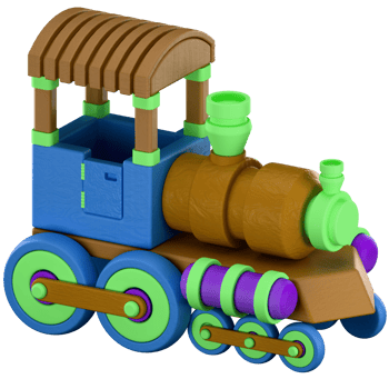 3D Icon train toys png