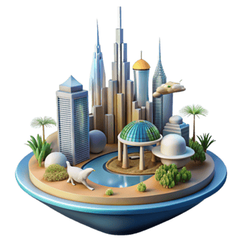 Modern Cityscape Architectural Wonders, Urban Oasis png